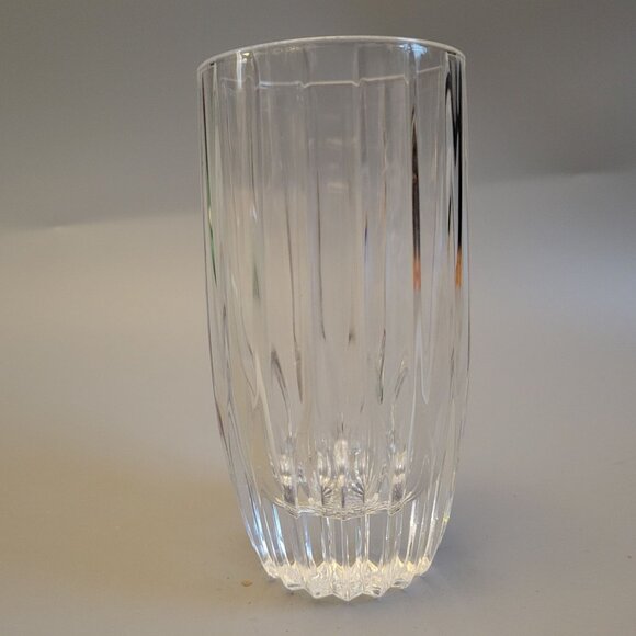 Mikasa Park Lane Full Lead Crystal Ribbed Tumbler Tall Made In France - Picture 1 of 5